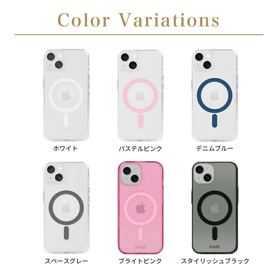 Holdit MagSafe対応 iPhone16e iPhone16 iPhone 16e 16 Pro Max Plus iPhone16Pro 16Pro 16Plus 16ProMax 15 14 13 12 12Pro ケース iPhone15 iPhone12 iPhoneケース クリア MagSafe クリアケース マグセーフ ワイヤレス充電 耐衝撃 北欧 スウェーデン 海外 ブランド
