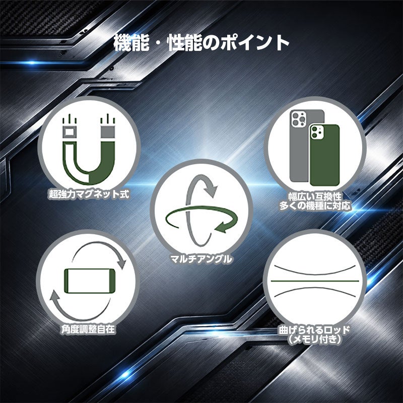 【AceFast】強力マグネットリング式 カーマウントホルダー iPhone Android 360度回転 角度自由自在 幅広い互換性 エースファスト