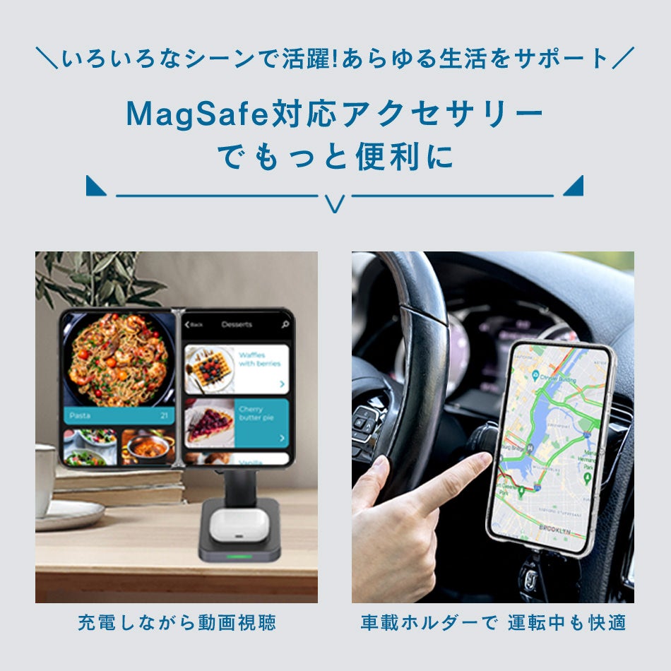 holdit iPhone Duo ケース クリア MagSafe対応 カメラ保護 クリアケース マグセーフ スマホケース 耐傷処理 耐衝撃 衝撃吸収 透明 ワイヤレス充電 おしゃれ シンプル アイフォンケース iPhoneDuo アイフォンデュオ iPhoneDuoケース